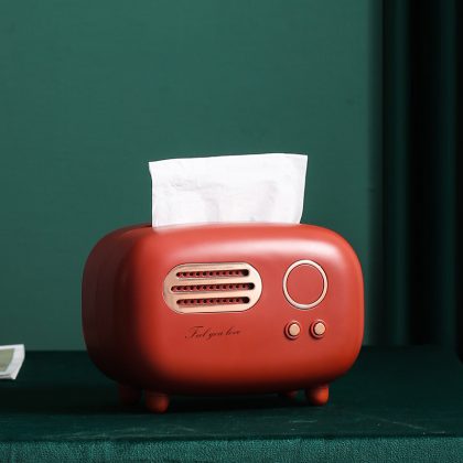 Red Wet Wipes Tissue Box – Decorative Napkin Case